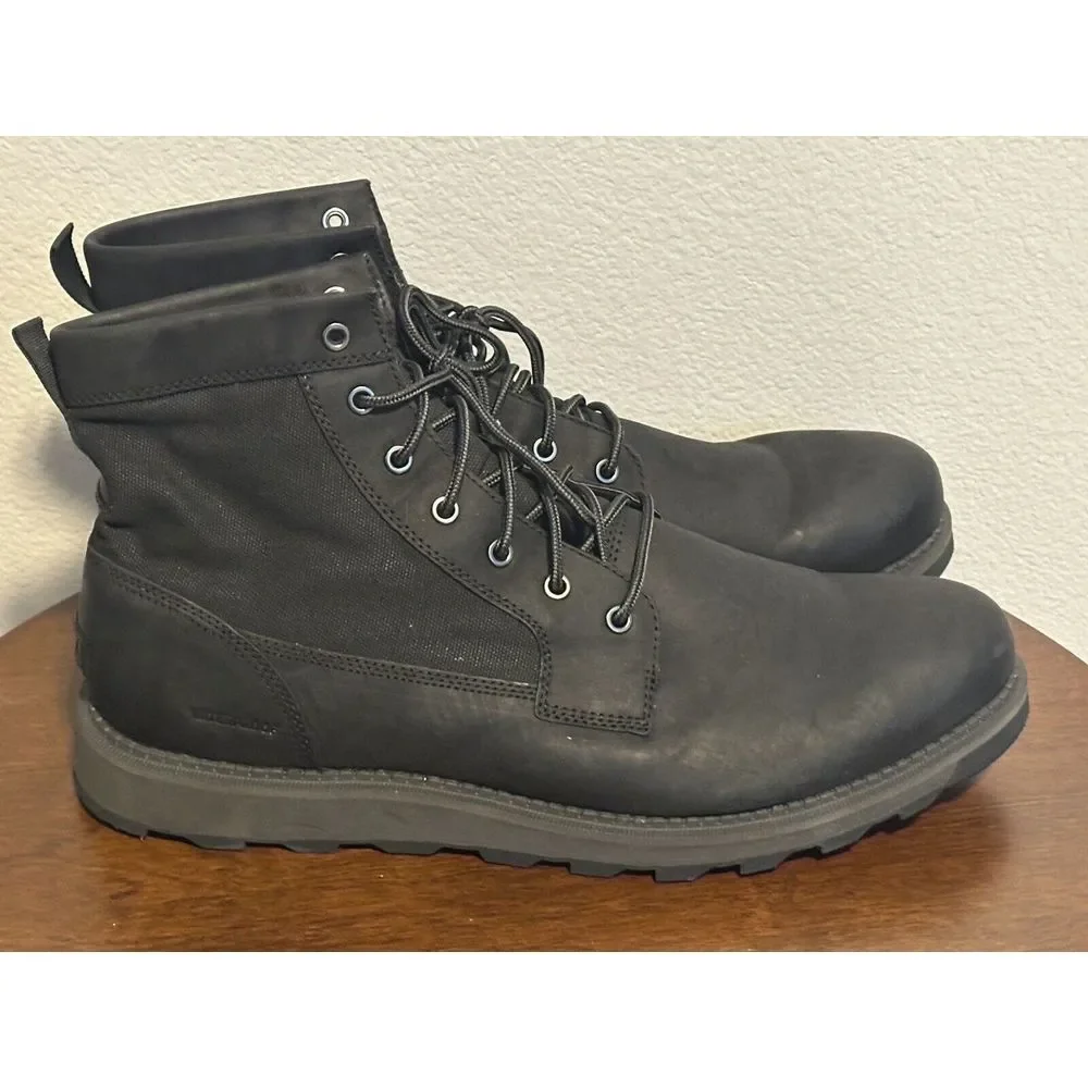 NEW Sorel Men's Madson II Field Waterproof Leather Chukka Boots Size 15 Black‎